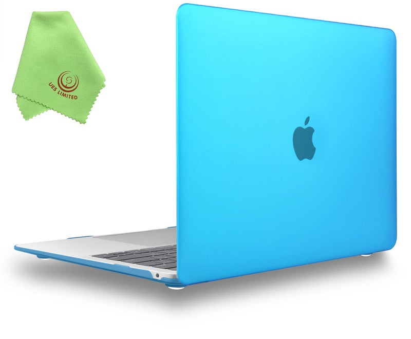 UESWILL 2022 2021 MacBook Air 13 inch Case A2337 M1 A2179 A1932, Hard Shell Case Cover Compatible with MacBook Air 13 inch with Retina Display & Touch ID (2018-2022), Aqua Blue - Image 1